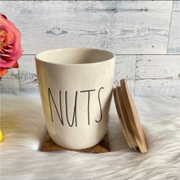 Rae Dunn NUTS Cellar Farmhouse Canister Home Decor - Picture 5 of 7